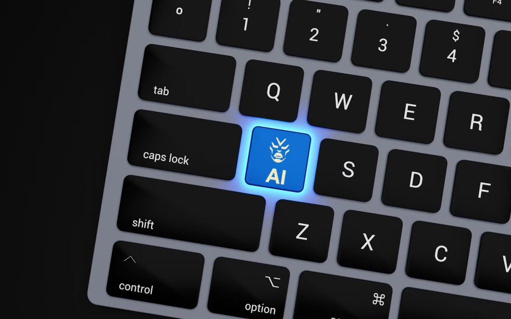 Computer Keyboard with AI button